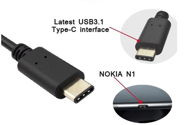 90 Degree Angle USB 3.1 Type C Male to Micro USB 2.0 Male Sync OTG Charge Data Transfer Cable