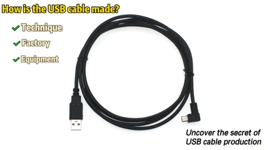 Costom HD USB2.0 A «папа» — Mini USB B «мама» USB-кабель под углом 90 градусов для быстрой зарядки и передачи данных