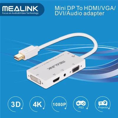 Кабель-адаптер Mini Displayport Dp — HDMI/DVI/VGA/стереоаудио