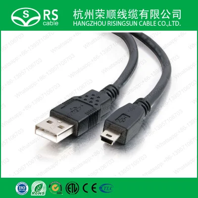 Кабель USB 2.0 A — Mini B, черный