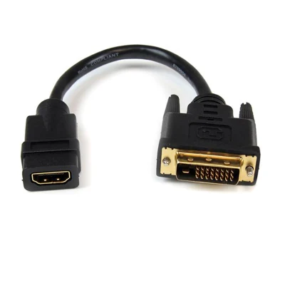 Переходник видеокабеля HDMI на DVI-D Переходной кабель HDMI «мама» на DVI «папа»