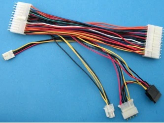 Комплект кабелей жгута проводов компьютера SATA Male и Molex Mini Fit, 24 контакта