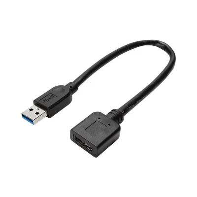 Черный удлинительный кабель USB Am — Micro USB3.0